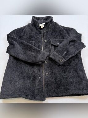 Cotton Emporium Black Teddy Jacket Size XS